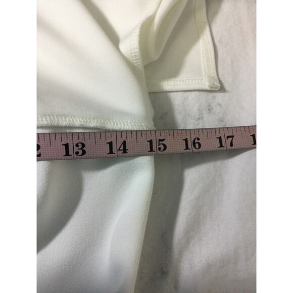 LULU'S  M White What Lovers Do Strapless Straight Neck Wide-Leg Jumpsuit NEW B54 - Picture 7 of 12